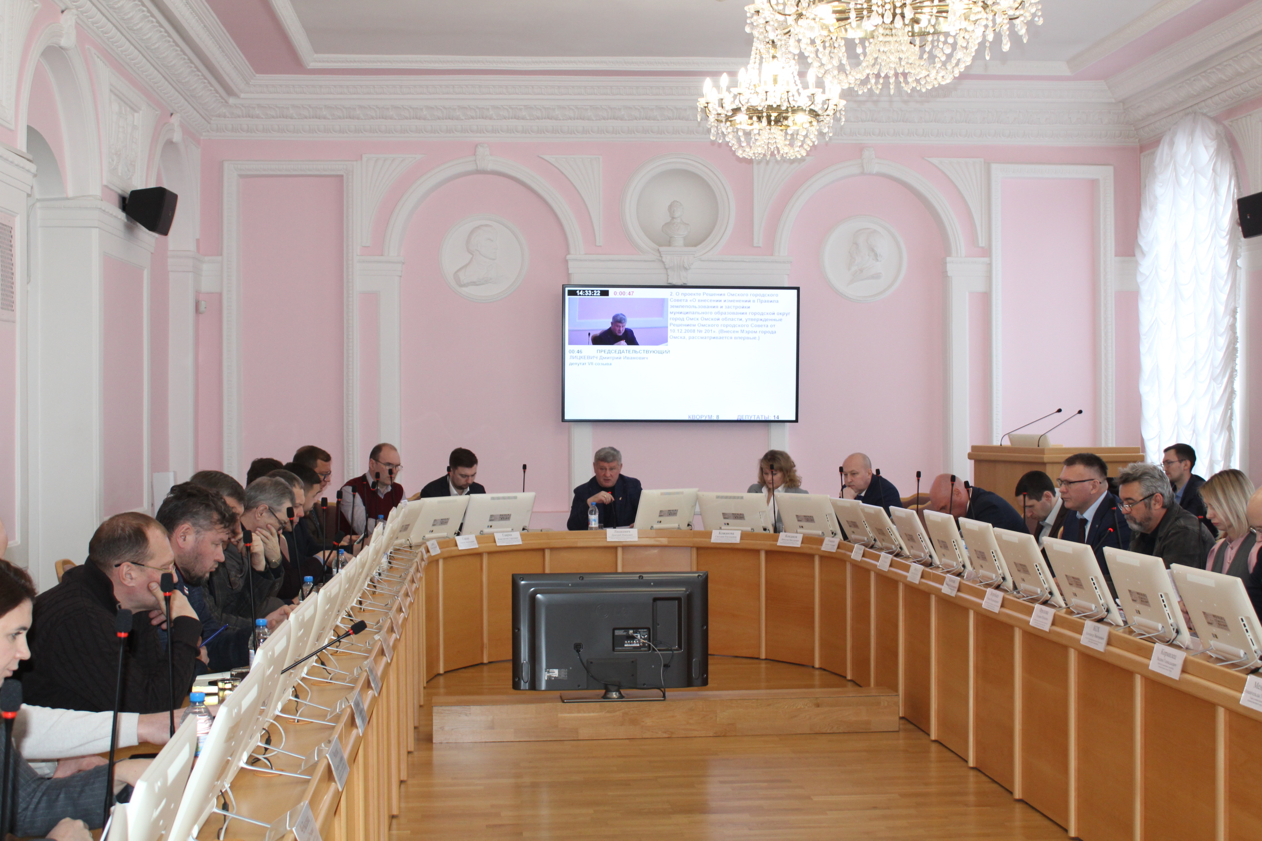 Участие Председателя КСП г. Омска в заседании комитета Омского городского Совета по вопросам градостроительства, архитектуры и землепользования 22.01.2025