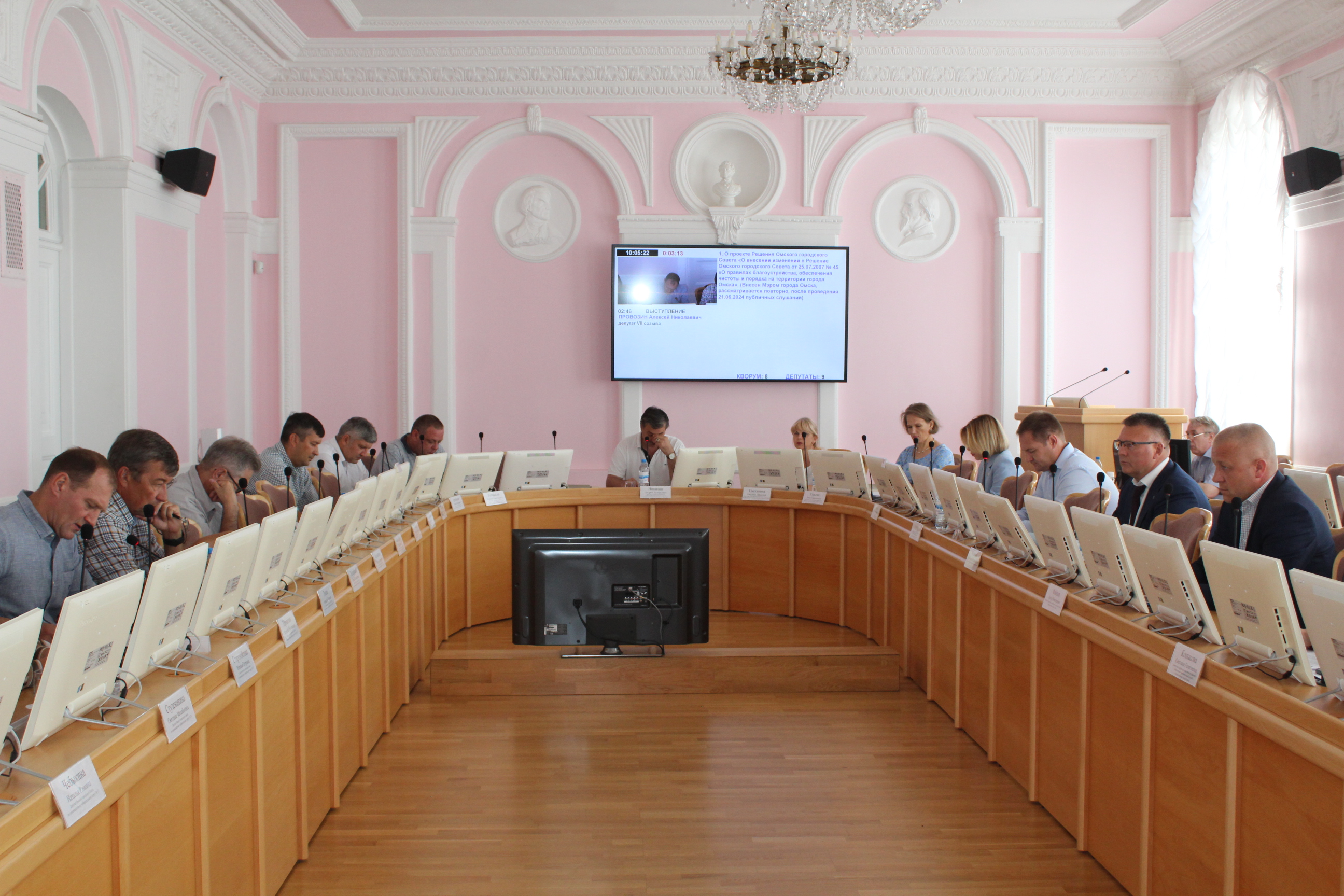 Выступление Председателя КСП г. Омска на заседании комитета Омского городского Совета по вопросам жилищно-коммунального хозяйства 10.07.2024