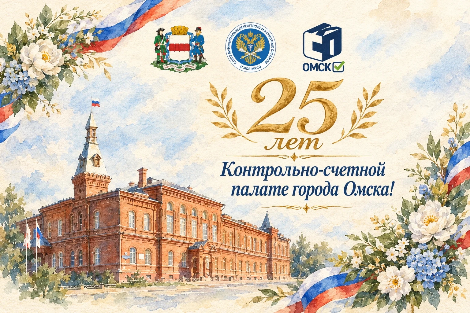 Контрольно-счетная палата города Омска отмечает свой 25-летний юбилей!